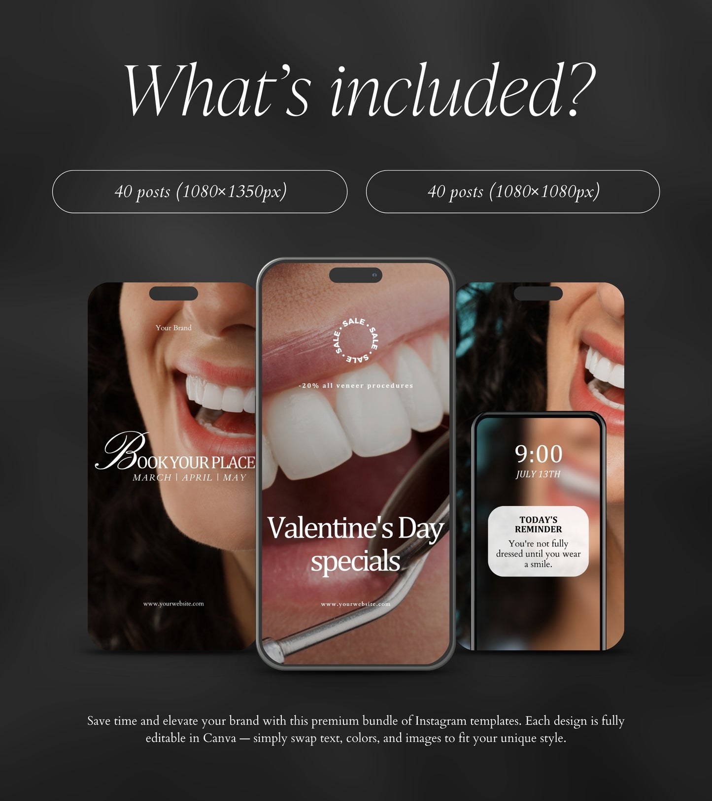 Dental Veneers Social Media Pack