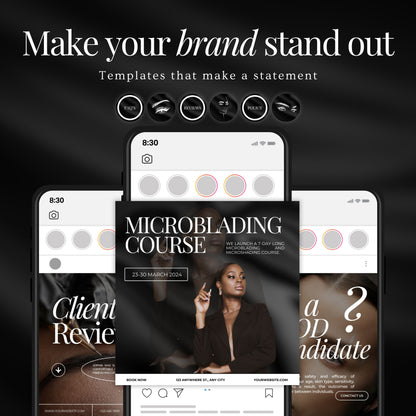 Microblading Social Media Templates