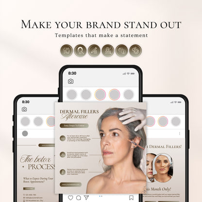 Botox&Fillers Instagram Templates