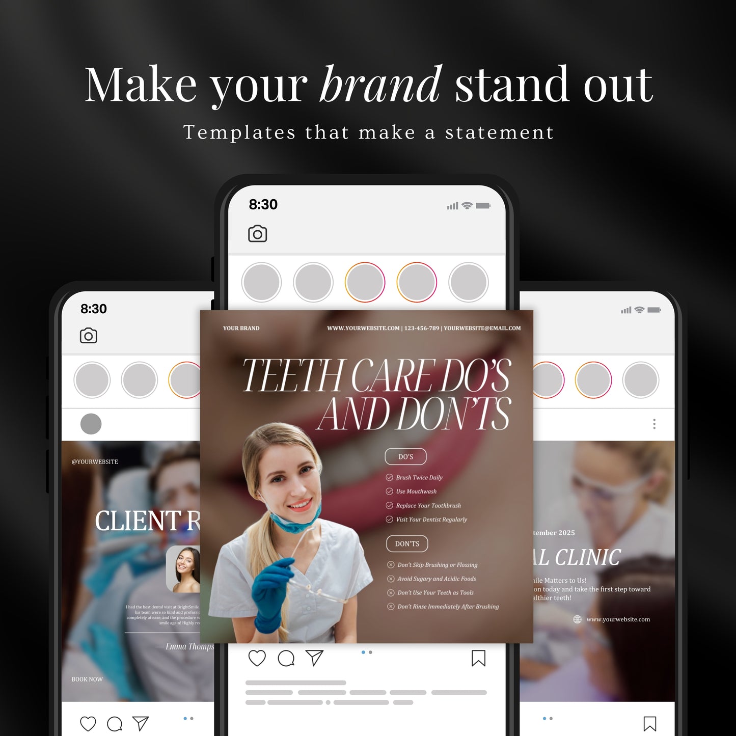 Dentist | Teeth Care Social Media Templates