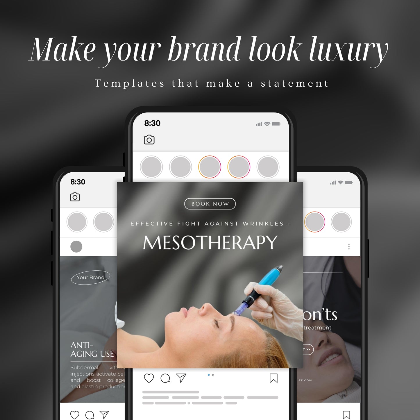 Mesotherapy social media templates