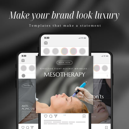 Mesotherapy social media templates