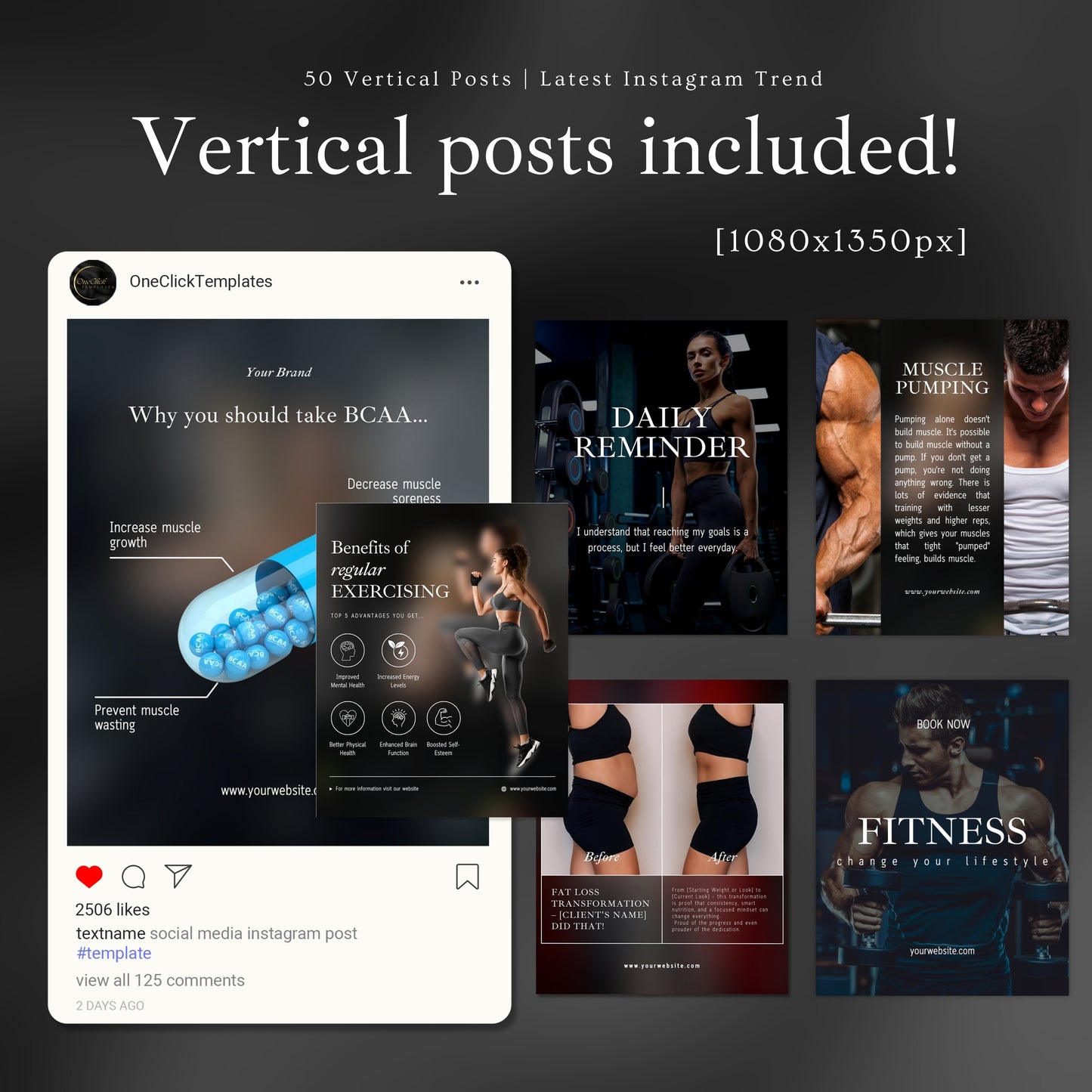 Fitness Coach Social Media Templates