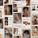 Beige Hairstylist social media template