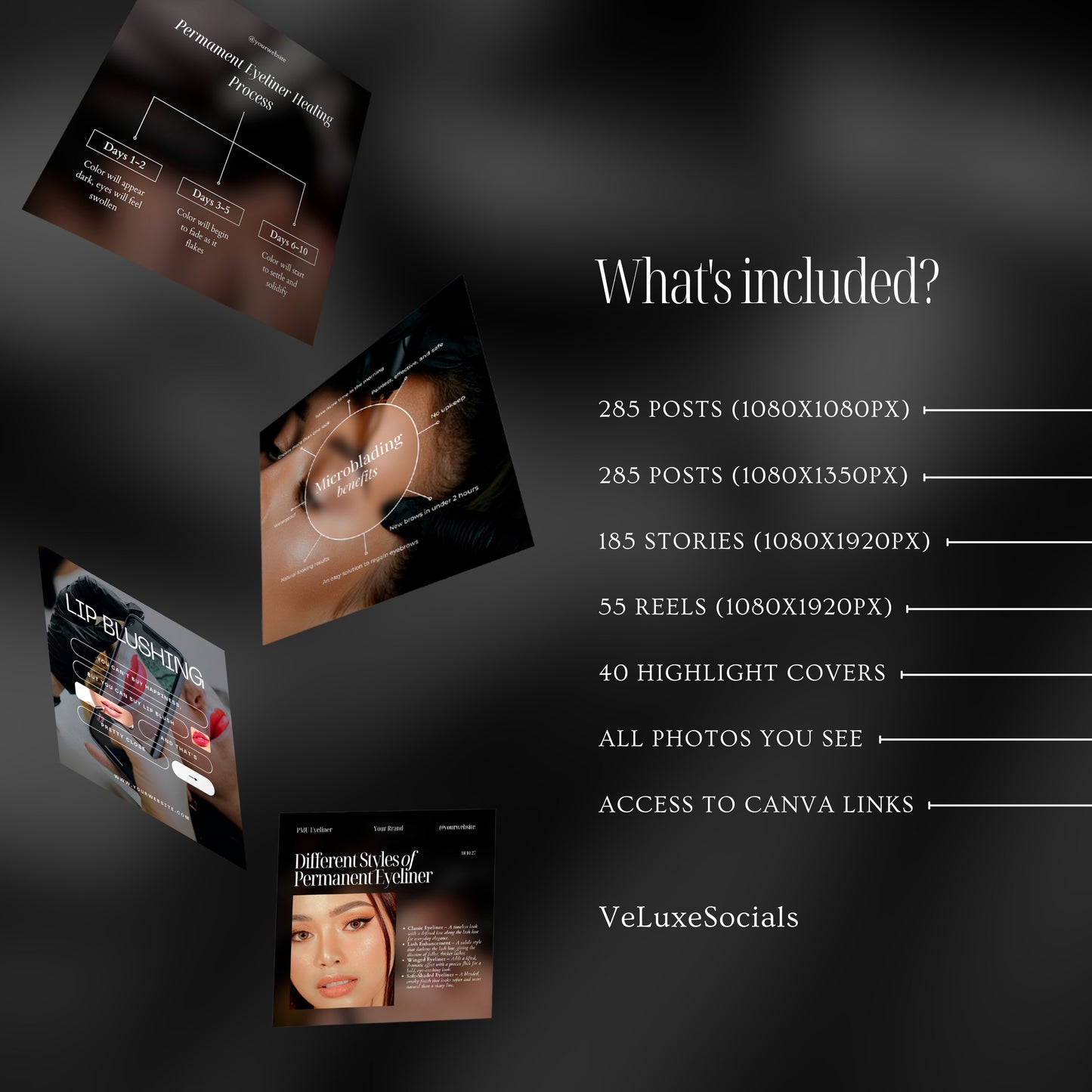 850 Permanent Makeup Social Media Bundle