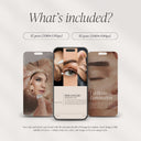 Beige Brow Technician Social Media Templates