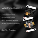 Gold Botox&Filler Instagram Templates