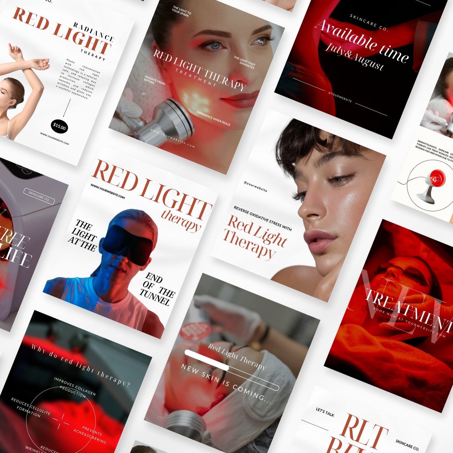 Red Light Therapy Social Media Pack