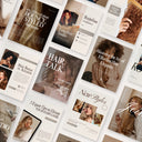 Beige Hairstylist social media template