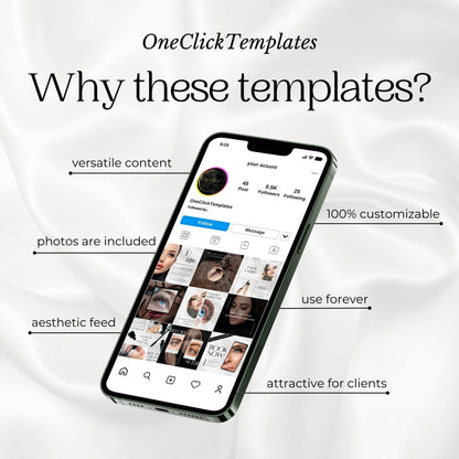 150 Eyelash Artist Instagram Templates