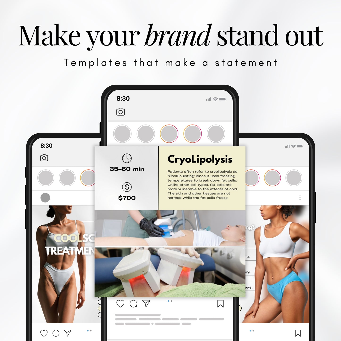 CoolSculpting social media templates