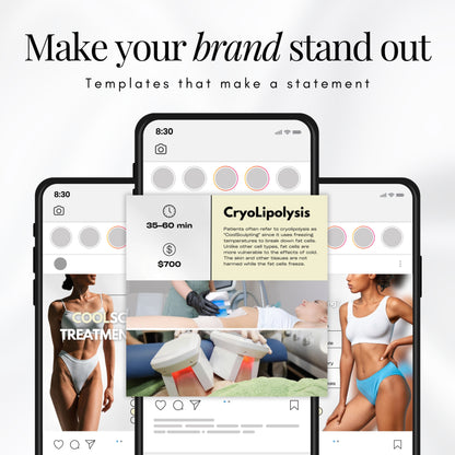 CoolSculpting social media templates