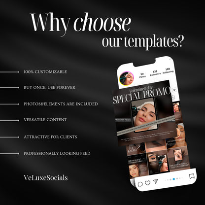Permanent Eyeliner Social Media Templates