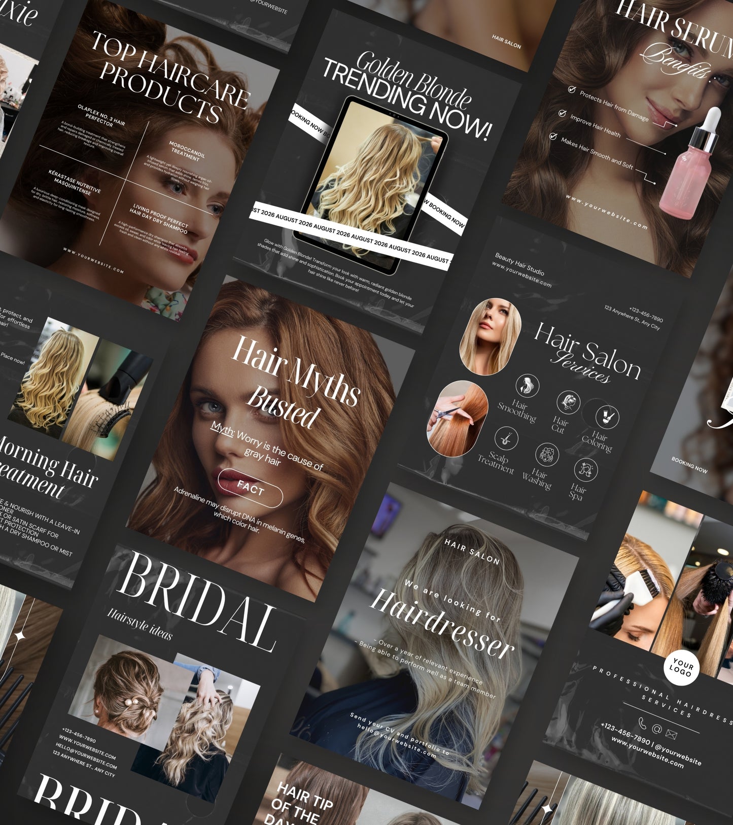 Black HairStylist Instagram Templates