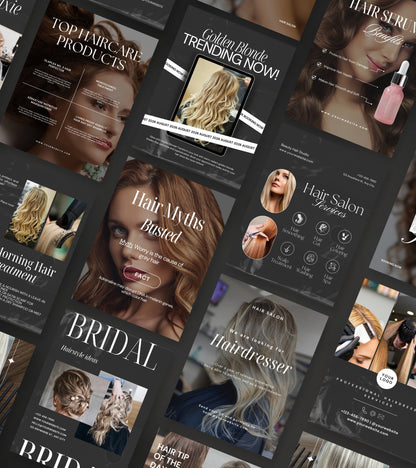 Black HairStylist Instagram Templates