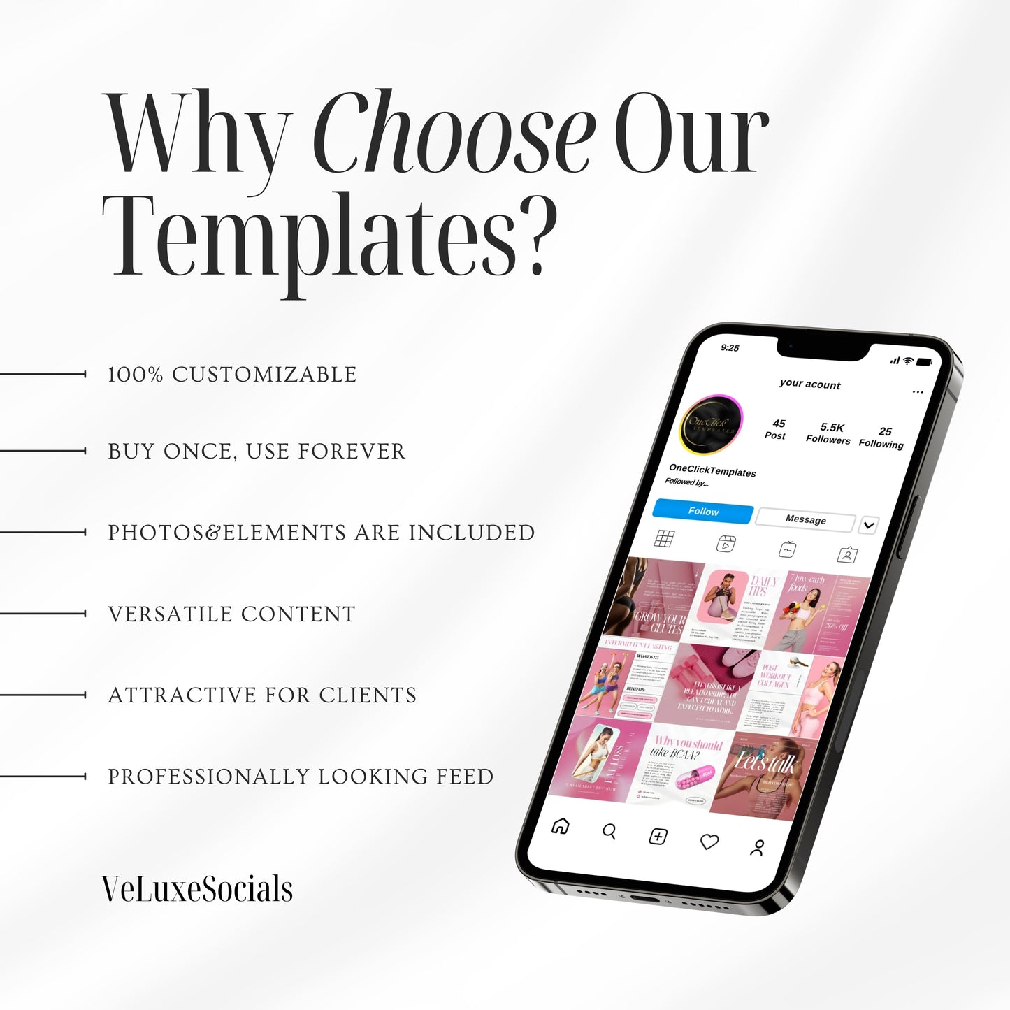 Fitness Coach Social Media Templates For Her