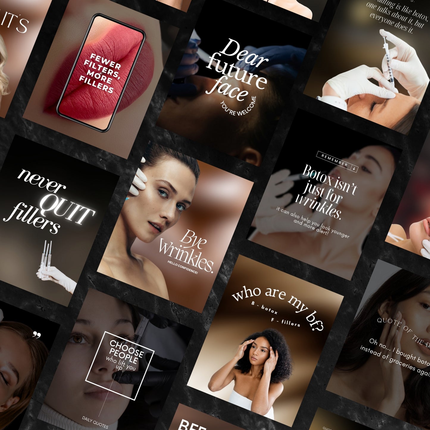 Botox&filler social media quote pack