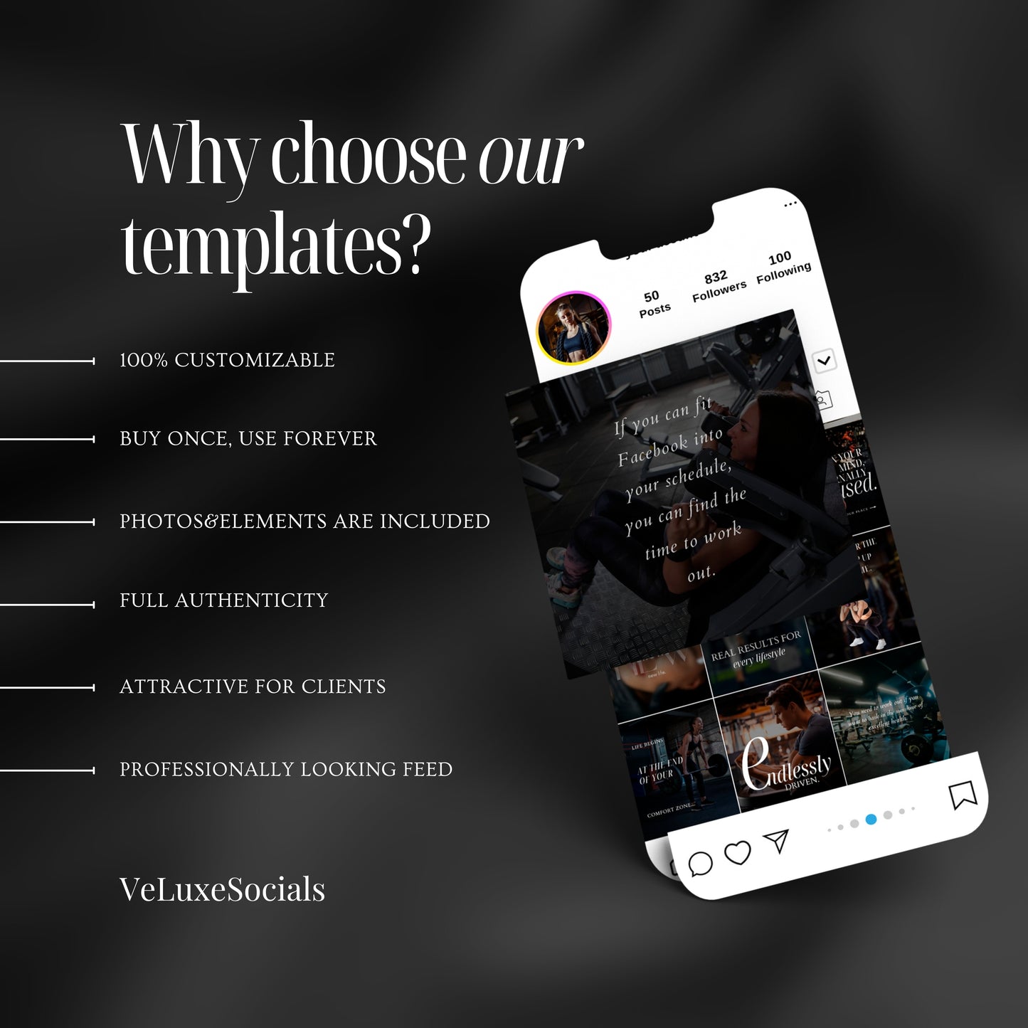 Fitness Coach Social Media Quote Templates