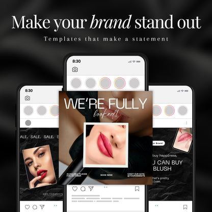 Lip Blushing Social Media Templates