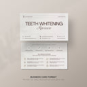 Teeth Whitening Aftercare Card