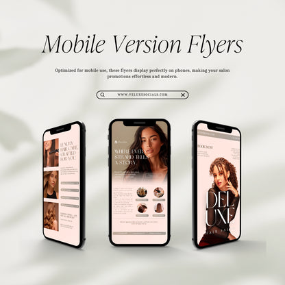 Hairstylist Printable Flyers | Business Card Template