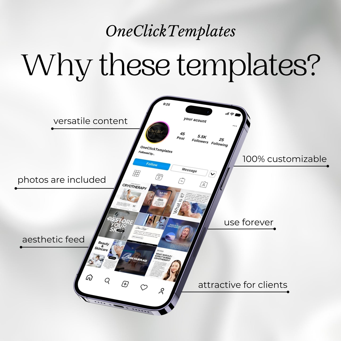 80 Cryotherapy Instagram Templates