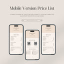 Nail Artist | Salon Price List Template