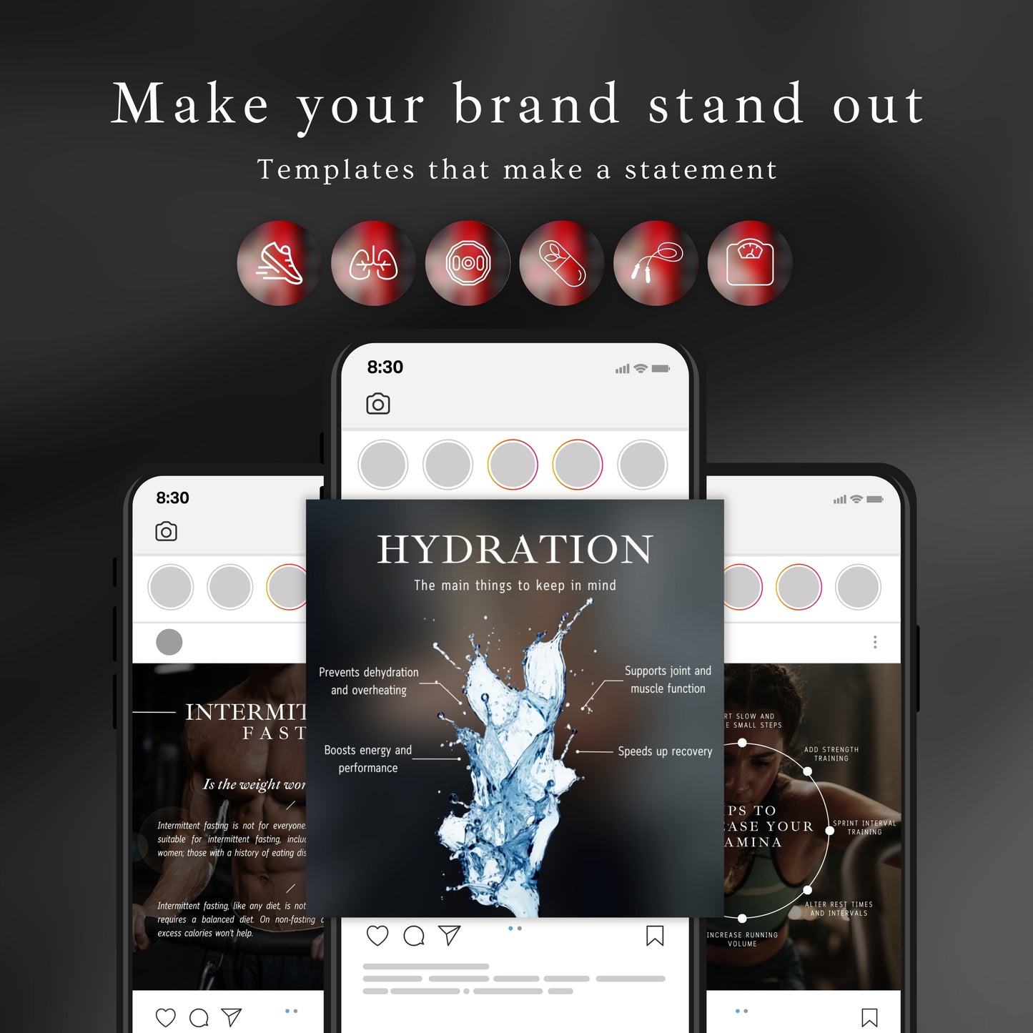 Fitness Coach Social Media Templates