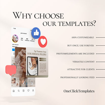 Botox&Fillers Instagram Templates
