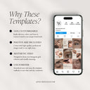 Beige Brow Technician Social Media Templates