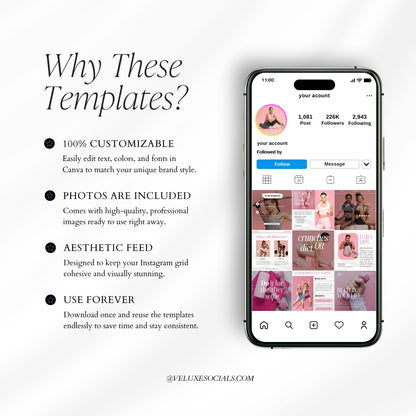 Fitness Coach Social Media Templates For Her