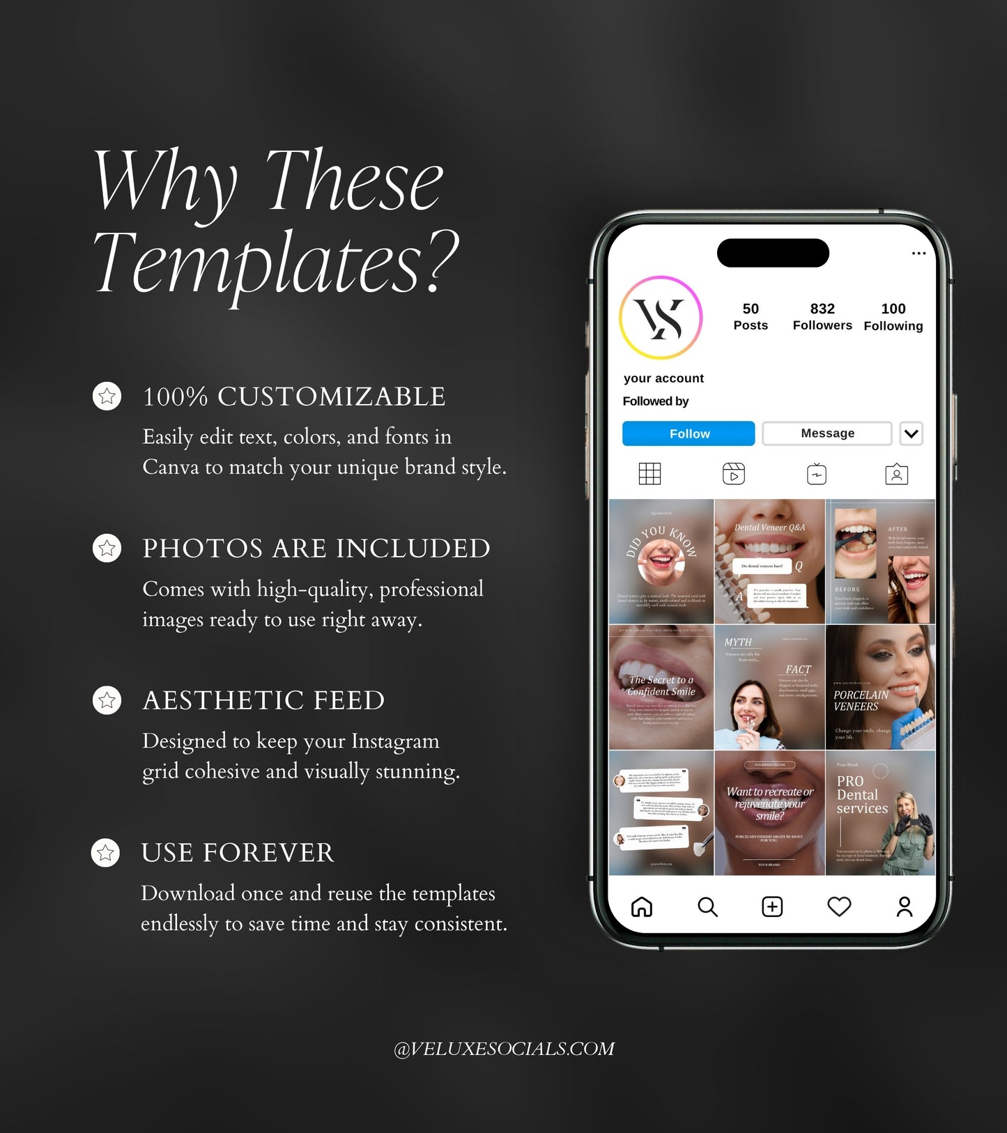 Dental Veneers Social Media Pack