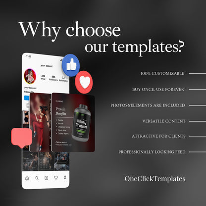 Fitness Coach Social Media Templates