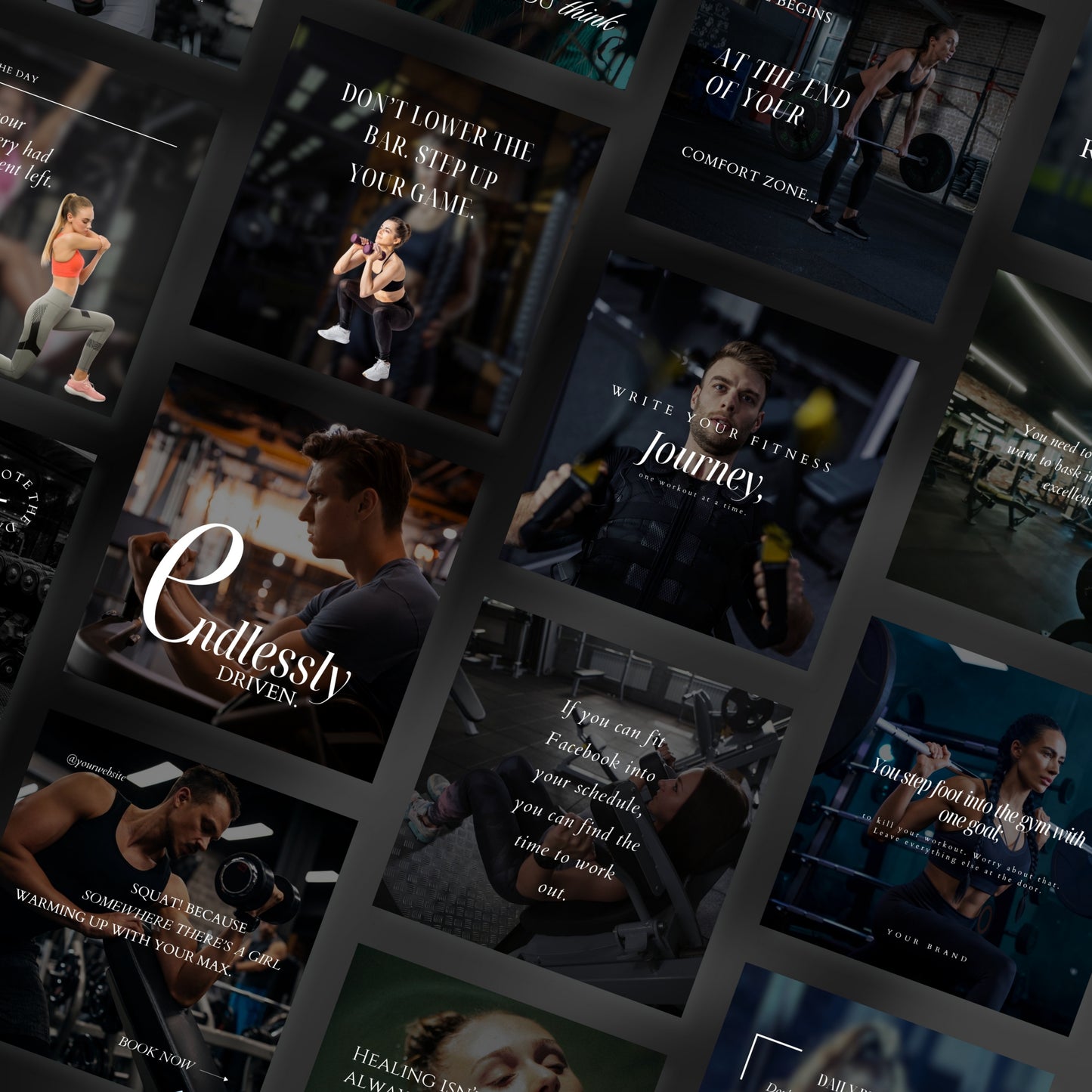 Fitness Coach Social Media Quote Templates