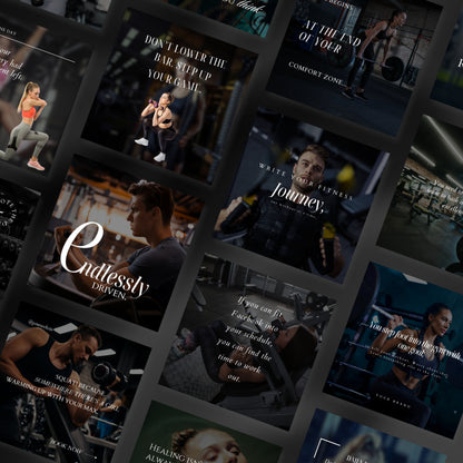 Fitness Coach Social Media Quote Templates