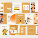 IV vitamin therapy orange social media templates