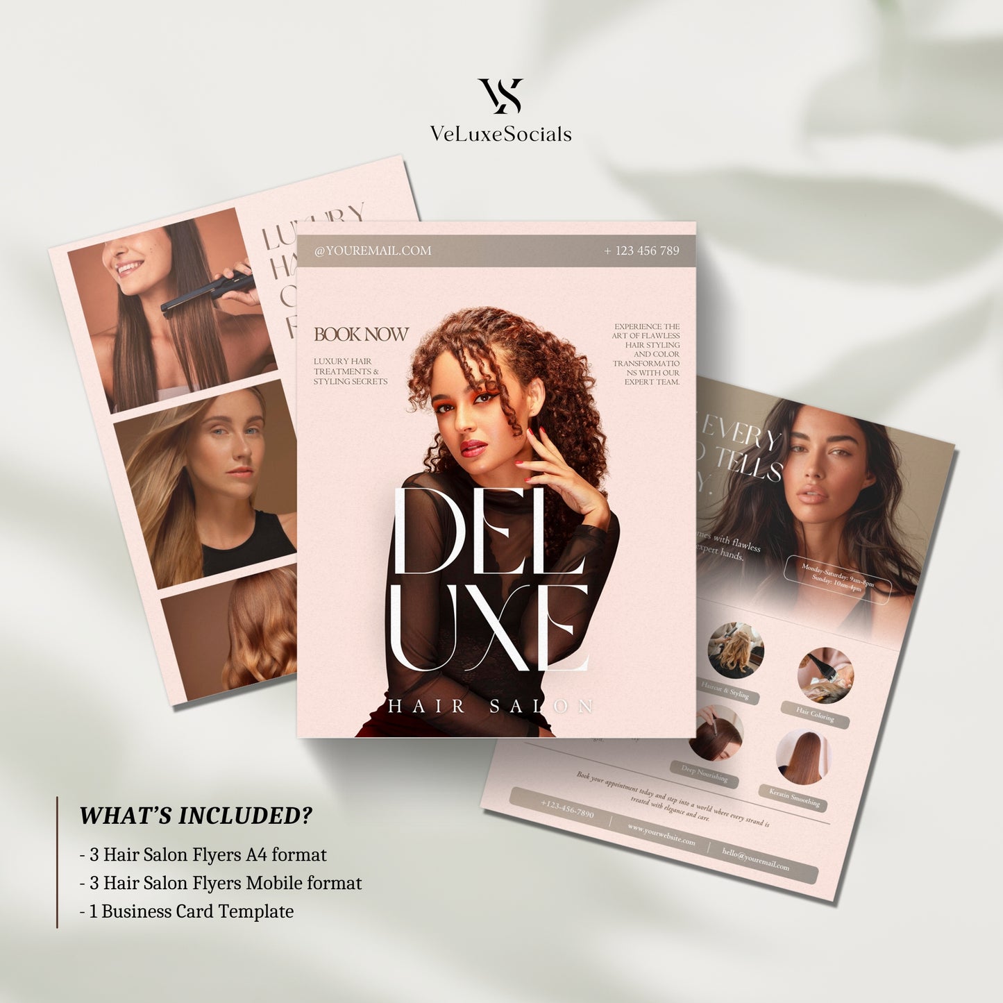 Hairstylist Printable Flyers | Business Card Template