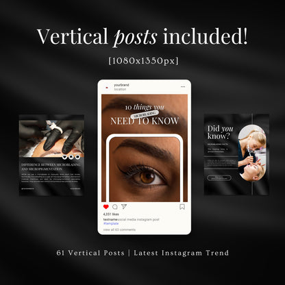 Microblading Social Media Templates