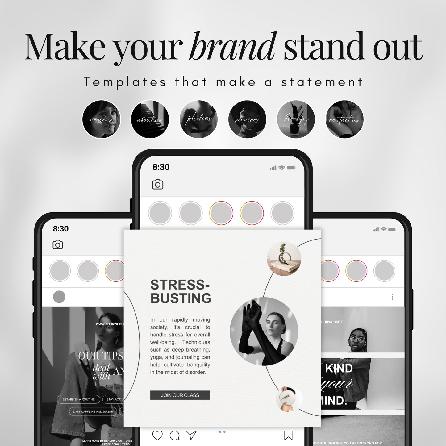 Mental Health Coach Instagram Templates