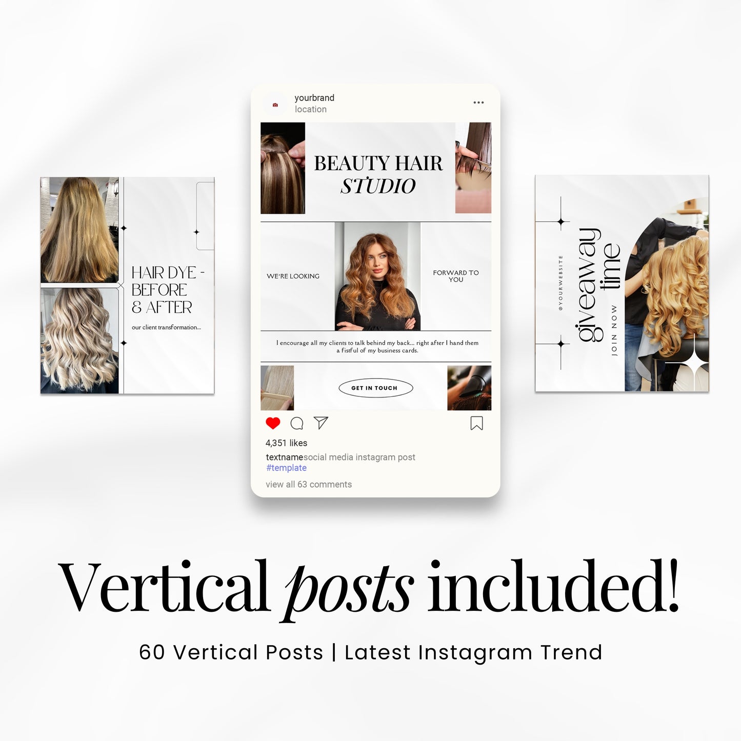 Hairstylist Light Social Media Templates