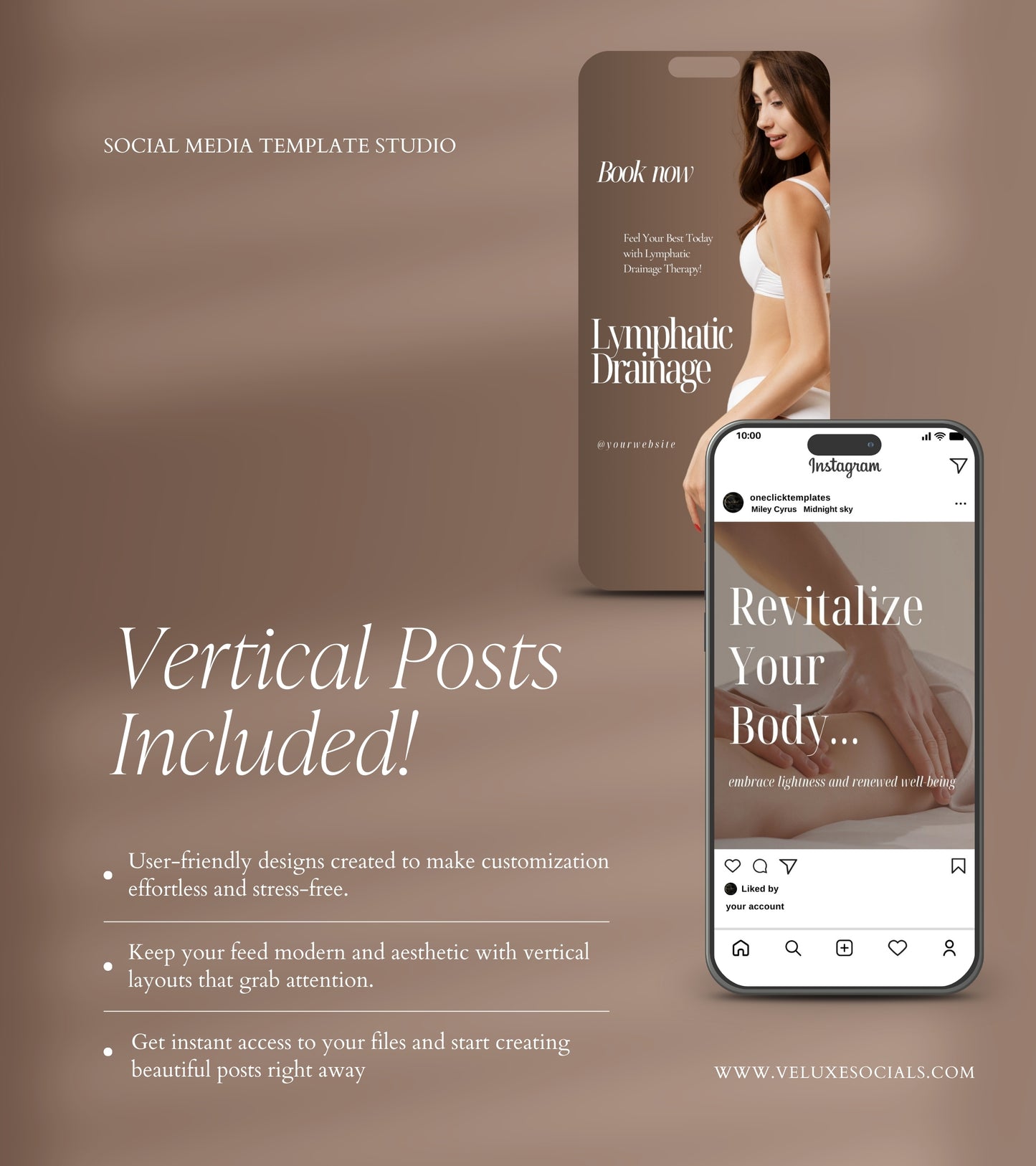 Lymphatic Drainage social media templates