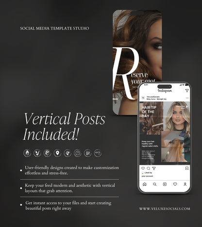 Black HairStylist Instagram Templates