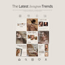 Beige Hairstylist social media template