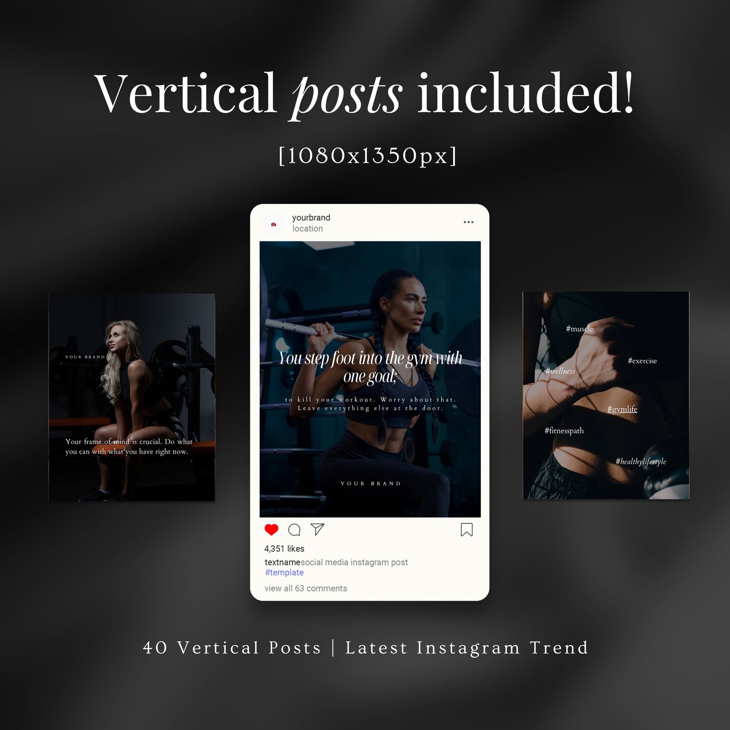 Fitness Coach Social Media Quote Templates
