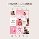 Fitness Girl Pink Social Media Template