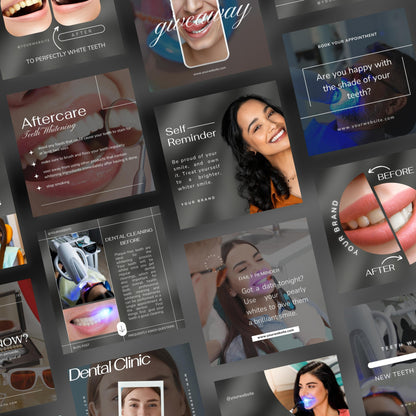 120 Teeth Whitening Instagram Templates