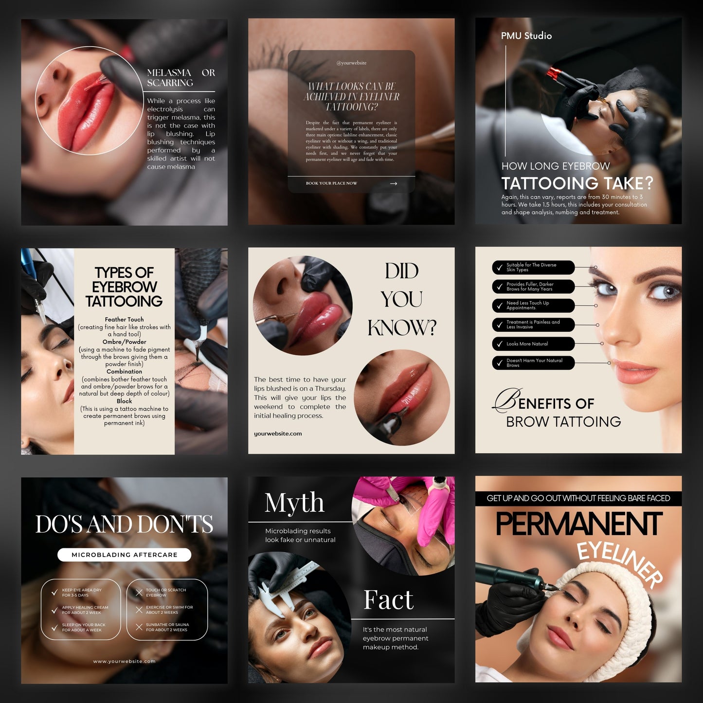 850 Permanent Makeup Social Media Bundle