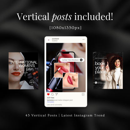 Lip Blushing Social Media Templates