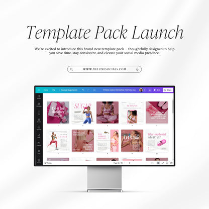 Fitness Coach Social Media Templates For Her