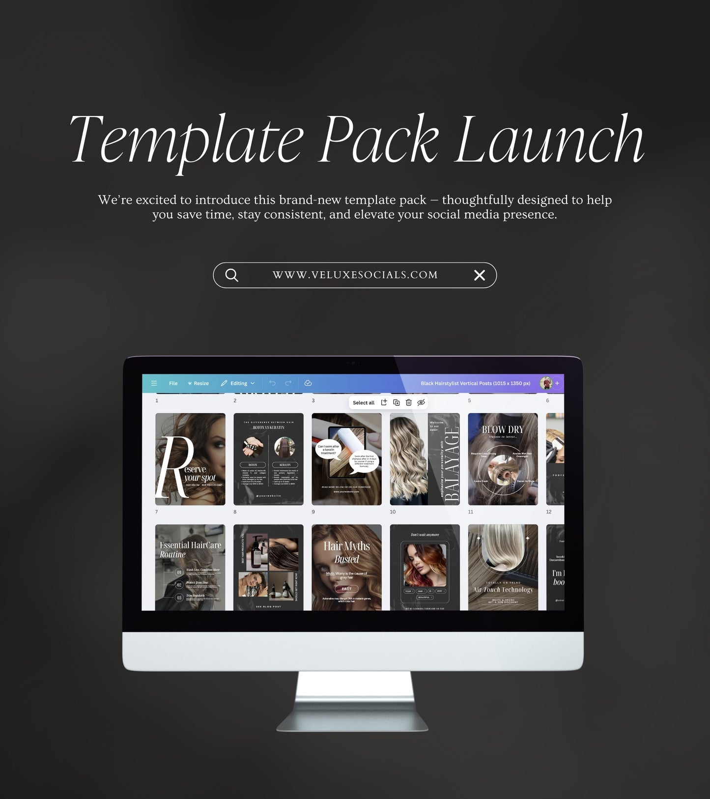 Black HairStylist Instagram Templates